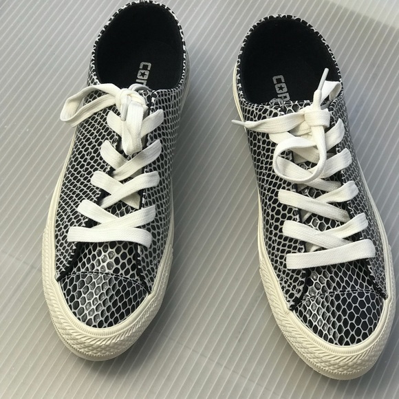 NWT Converse Gemma OX Black Mouse W AUTHENTIC - Picture 4 of 7